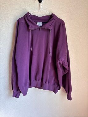 Classic Women's Pullover Hoodie Sweatshirt - Eggplant Purple Cheetah Mervyns